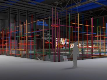 Color Cage, une installation éphémère dans le hall du Centre Pompidou