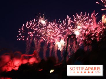 Inauguration officielle de la Forêt d'Idefix, feux d'artifice 25 ans Astérix