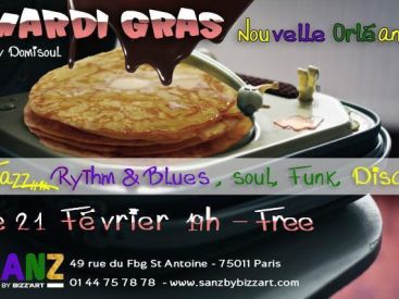 "MARDI GRAS PARTY" @SANZ by Bizz'art!