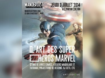 L'Art des Super-Héros Marvel au Wanderlust 