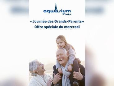 Journée des Grands-Parents, tous les mercredis à l’Aquarium de Paris