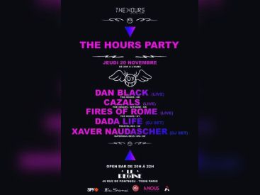 Musique, Concert, Régine, The Hours, Dan Black, Cazals, Dada Life, Fires of Rome.