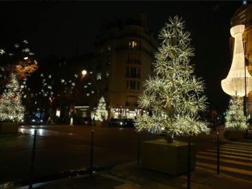 Lancement des illuminations de Noël 2016 à Paris