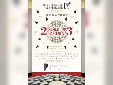 Gala 2017 de l’Association pour la Recherche sur Alzheimer à la salle Pleyel