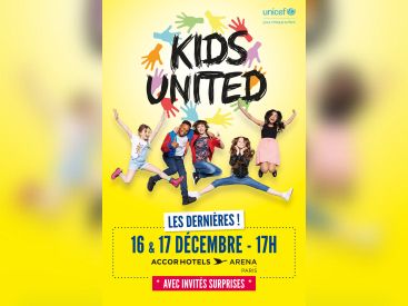 Kids United en concert à l’AccorHotels Arena à Paris en décembre 2017