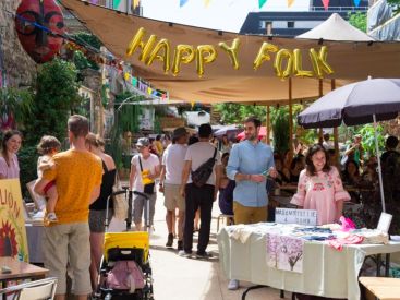 Le festival Happy Folk 2018 à la Recyclerie 