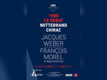 1988 Le débat, Mitterrand - Chirac au Théâtre de l'Atelier