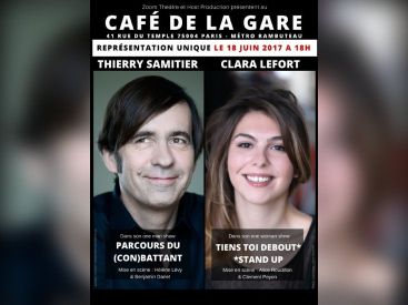 Thierry Samitier et Clara Lefort au Café de la Gare