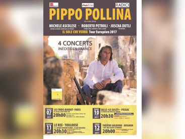 Pippo Pollina en concert aux Trois Baudets en octobre 2017