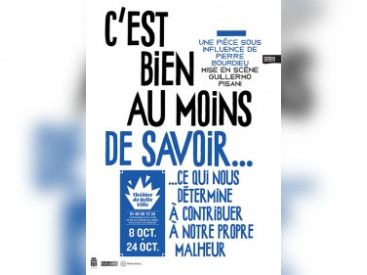 C'est bien au moins de savoir... au Théâtre de Belleville