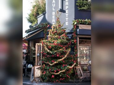 Noël au marché d'antiquités des Puces de Saint-Ouen