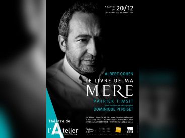 Le livre de ma mère avec Patrick Timsit au Théâtre de l'Atelier