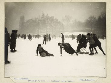 Quand les parisiens faisaient du patin à glace sur les lacs gelés du Bois de Boulogne