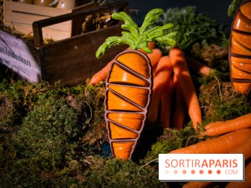 Oeuf de Pâques 2022 par Yann Brys à l'hôtel Sinner : une  audacieuse carotte en chocolat