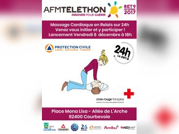 Téléthon 2017 : un relais de 24h de massage cardiaque à la Défense ! 