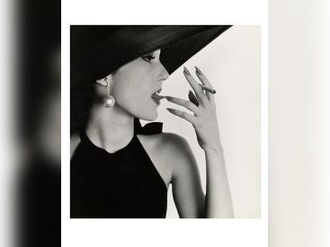Irving Penn, Girl with Tobacco on Tongue (Mary Jane Russell), New York, 1951