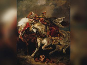 Exposition au Musée Delacroix, Un duel romantique, Le Giaour de Lord Byron par Delacroix