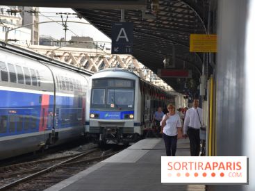 Inauguration du Train des Arts à la gare de l'est