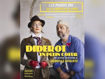 Diderot en plein cœur : comédie au Théâtre Les 3 Clés