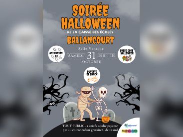 Halloween 2026 à Ballancourt : une soirée déguisée pour financer les sorties scolaires