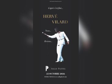 Hervé Vilard en concert à la Salle Pleyel à Paris