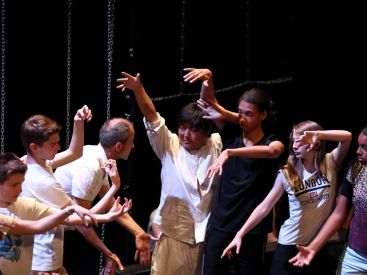 teliers ludo pédagogiques orchestrés par des enseignants autour des arts du spectacle et du film d'animation pendant les vacances d'hiver