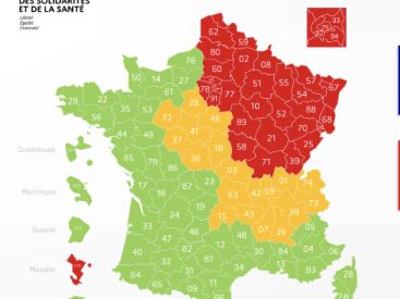 Coronavirus : Le bilan météo Covid, la carte de France par département au 3 mai
