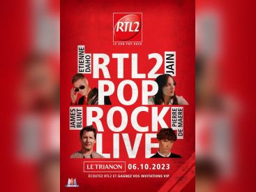 RTL2 organise son POP-ROCK LIVE au Trianon à Paris en octobre 2023