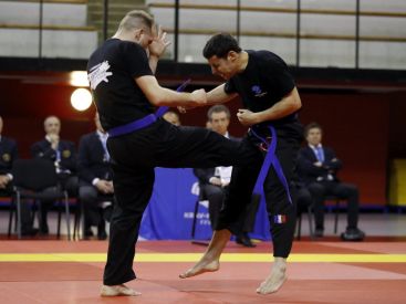 Championnat de France technique de Krav-Maga au Stade Pierre de Coubertin à Paris  