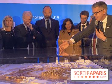 Lancement des travaux du futur Village Olympique "Pleyel-Bords de Seine" à Saint-Ouen 