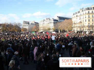 Manifestation et grève des syndicats CGT, FSU et Solidaires pour l'emploi le 4 janvier 2021