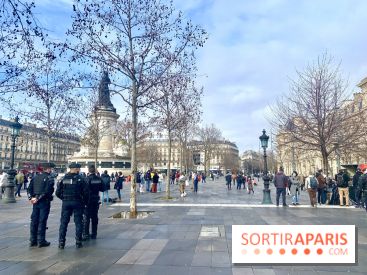 Paris : évacuation du camp de migrants installé place de la République dans le calme
