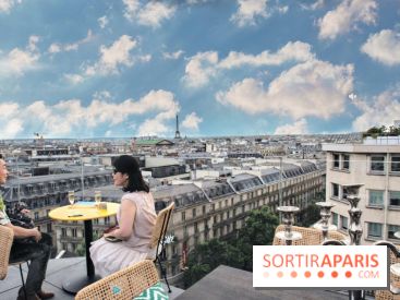 Roland-Garros 2021 sur le toit des Galeries Lafayette Haussmann à Paris