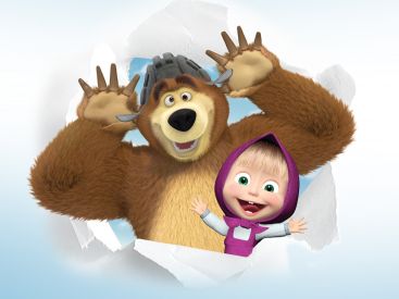 Les héros du dessin animé Masha et Michka débarquent à Aéroville