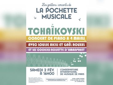 Un goûter-concert "Tchaïkovski et Cookies-Noisettes" au Conservatoire International de Musique