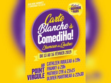 Carte Blanche à l’humour québécois au Point Virgule