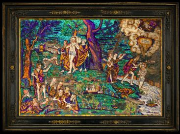 Acquisition d'un rare tableau mexicain en mosaïque de plumes par le Musée du Quai Branly