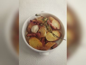 La recette des pommes de terre au lard fumé d'Antoine Westermann, chef du Coq Rico