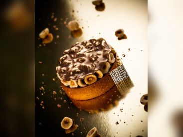 La recette de la tarte Gianduja Noisette de François Daubinet, chef pâtissier chez Fauchon