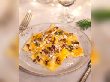 La recette des Ravioloni di zucca e amaretti de Fabrizio Cosso, chef d'Eataly Paris