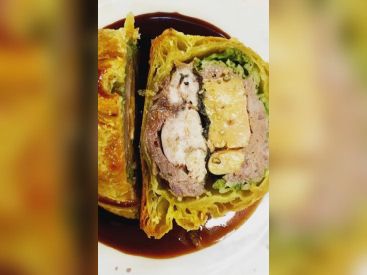 La recette de la tourte de volaille et foie gras de Jérome Laurent, chef de L'Escudella