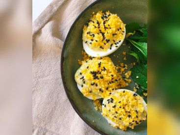 La recette des oeufs mimosa au wasabi de la cheffe Camille Dessolin