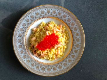 La recette des coquillettes au saumon fumé de Guy Martin, chef du Grand Véfour