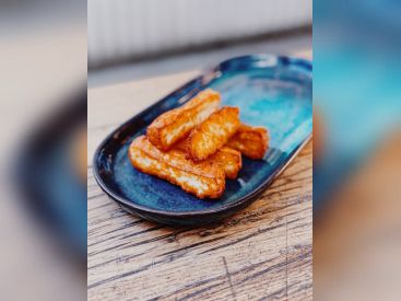 La recette du halloumi frit de Juan Arbelaez, chef de Yaya