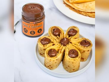 La recette de la fleur de crêpes de la Manufacture Cluizel pour la Chandeleur 2021