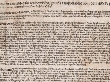 Éphéméride du 18 octobre à Paris : L'Affaire des Placards