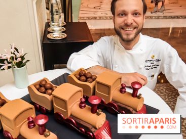 La Bûche Shangri-là Express de Michaël Bartocetti pour Noël 2018