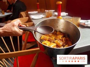 Cucina, Ducasse à la Maison de la Mutualité : paccheri à la joue de bœuf