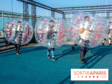 Animation de Bubble Foot sur la Tour Montparnasse