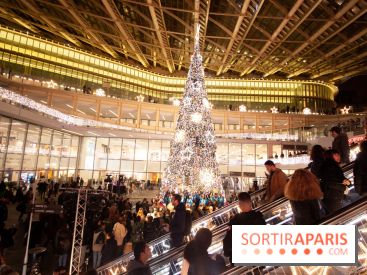 Illuminations de Noël 2018 au Forum des Halles avec Bérangère Krief